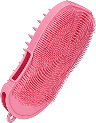 Photo 1 of 2 HEETA Silicone Body Scrubber and Hair Shampoo Brush,