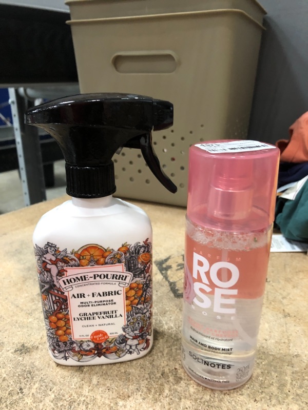 Photo 3 of 2 ITEM SMELL GOOD BUNDLE
1) Home-Pourri Air + Fabric Multi-Purpose Odor Eliminator
2) Solinotes Body Mist 250ml (Various Fragrance) - Rose
ITEMS ARE LIGHTLY USED
