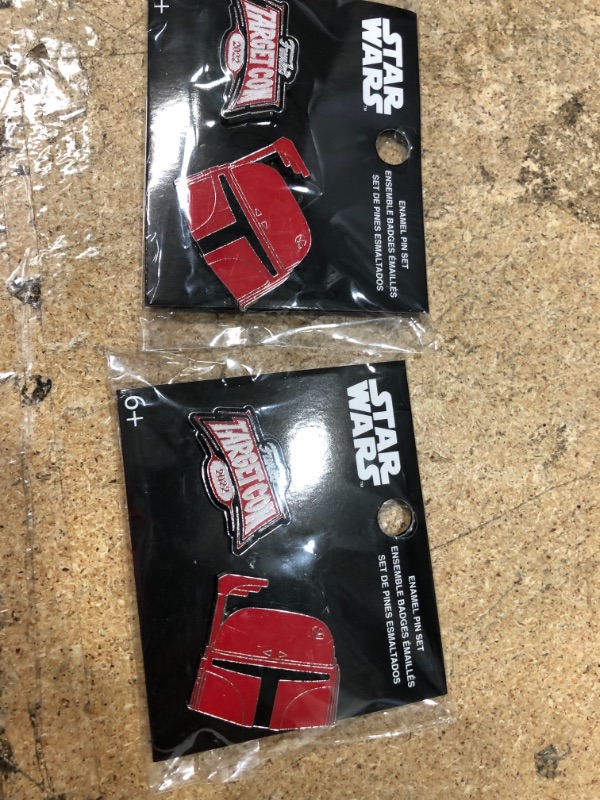 Photo 2 of 2 PACK**Funko POP! Pins: Star Wars - Boba & Logo 2pk (Target Exclusive), Red
