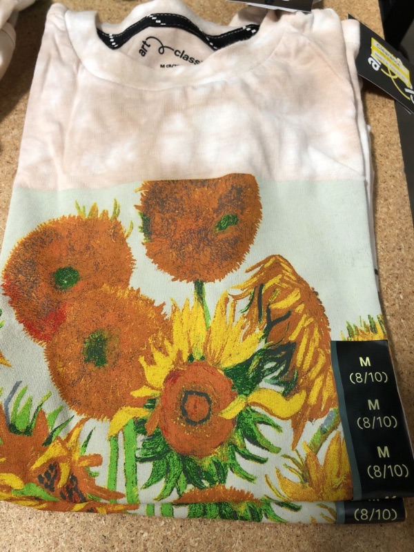 Photo 2 of 2 PACK**Boys' 'Van Gogh Sunflower Painting' Graphic Short Sleeve T-Shirt - Art Class™ M 8-10
 