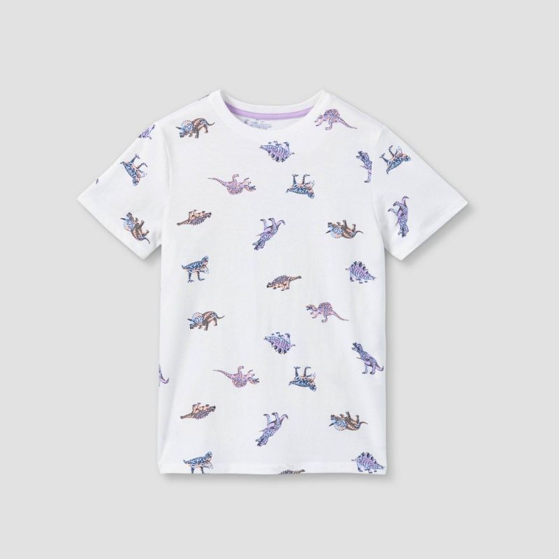 Photo 1 of 2 PACK**Boys' Dino Print Short Sleeve T-Shirt - Cat & Jack™
XL 16