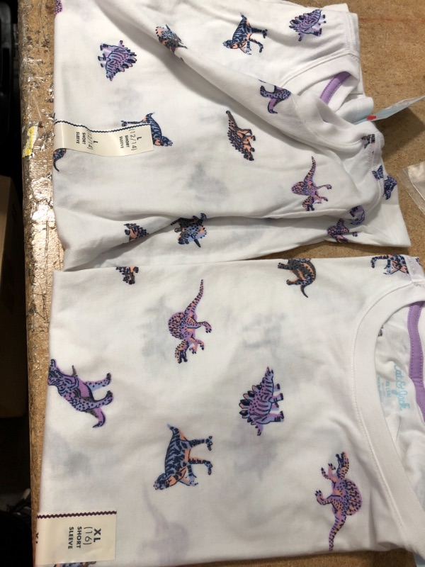 Photo 2 of 2 PACK**Boys' Dino Print Short Sleeve T-Shirt - Cat & Jack™
XL16 ,L 12/14