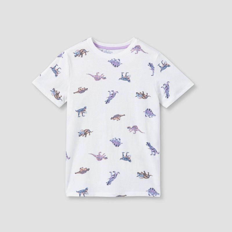 Photo 1 of 2 PACK**Boys' Dino Print Short Sleeve T-Shirt - Cat & Jack™
XL16 ,L 12/14