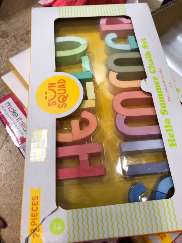 Photo 2 of 3 PACK**22pc Hello Summer Chalk Set - Sun Squad
