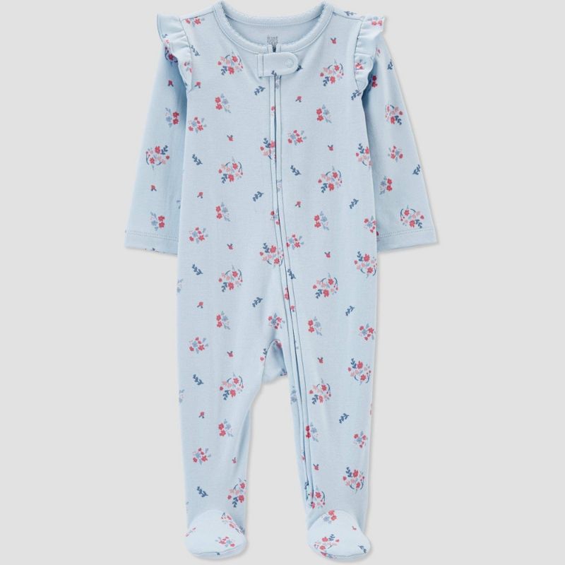 Photo 1 of 2 PACK**Baby Girls' Floral Footed Pajama - Just One You® Made by Carter's 9M
