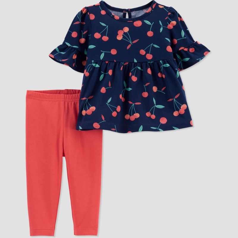 Photo 1 of 2 PACK**Baby Girls' Cherries Top & Bottom Set - Just One You® Made by Carter's 3M
