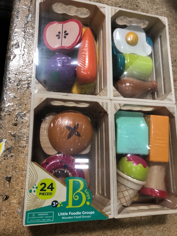 Photo 1 of B. Toys - Wooden Play Food - Little Foodie Groups
