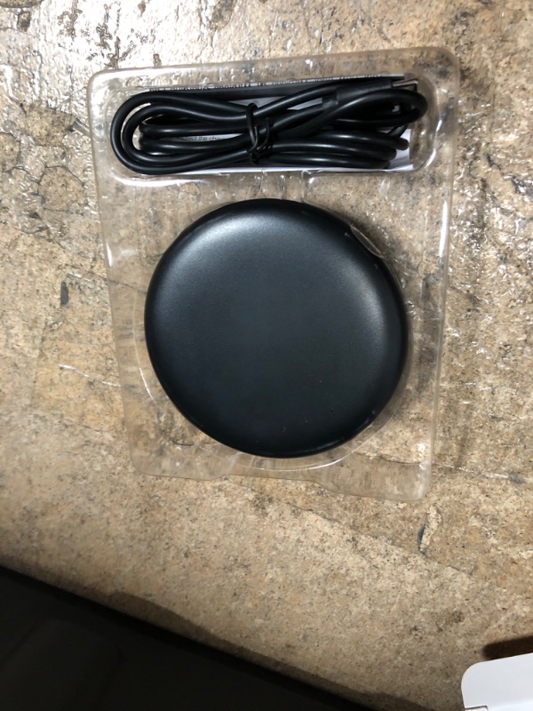 Photo 2 of Just Wireless 10W Qi Wireless Charging Pad with 4' TPU Charging Cable - Black