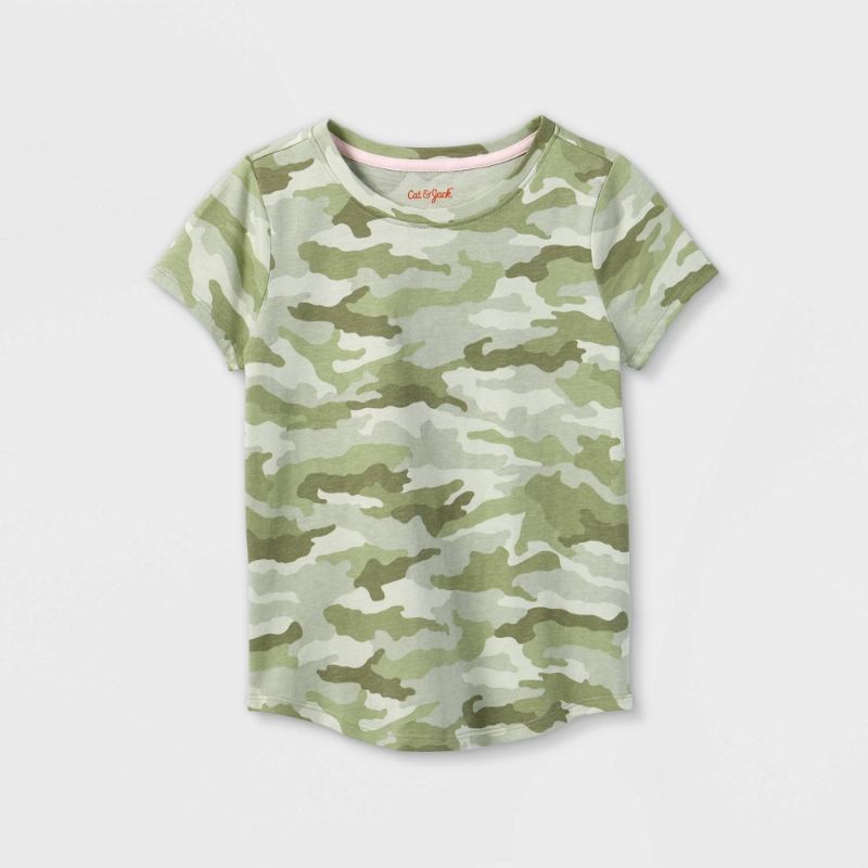 Photo 1 of 5 PACK*Girls' Printed Short Sleeve T-Shirt - Cat & Jack™XS,S
