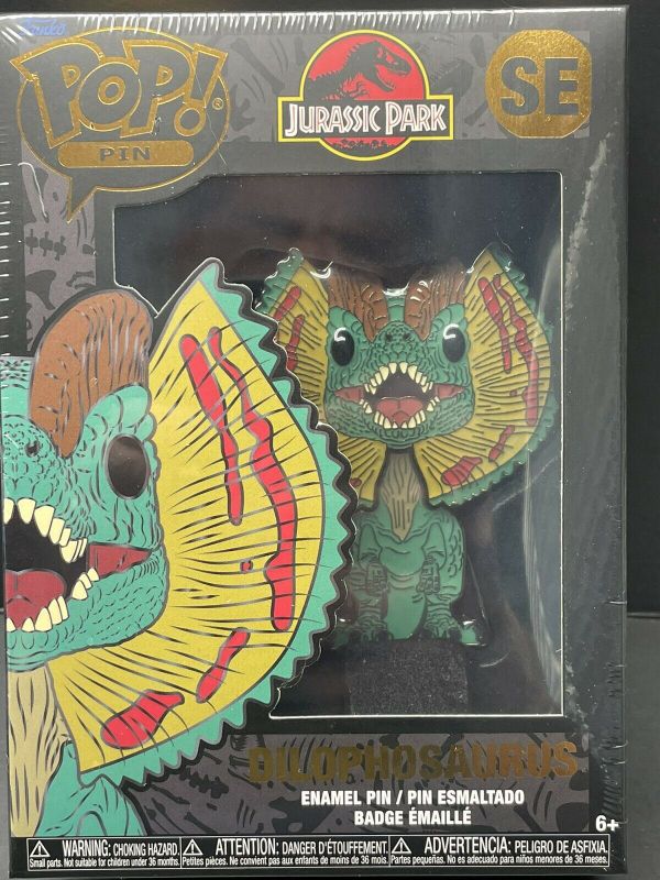 Photo 2 of Bundle of Funko Pop! Pin: Star Wars Mandalorian FENNEC SHAND SE SG And 
Funko POP! Pins: Jurassic Park Dilophosaurus

