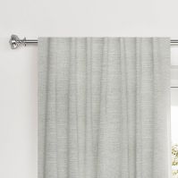 Photo 1 of 1pc Blackout Textural Overlay Window Curtain Panel - Threshold™

