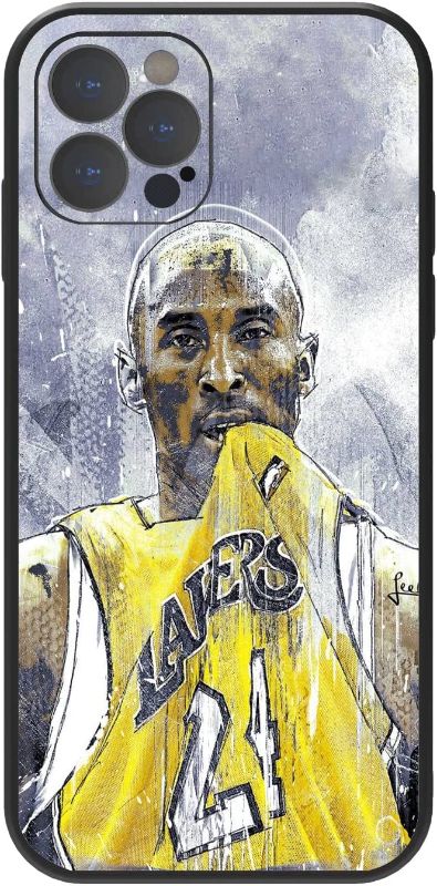 Photo 1 of Phone Case for Basketball Fans, Soft Silicone Protective Thin Case Compatible with iPhone 12 Pro (Kobe)
