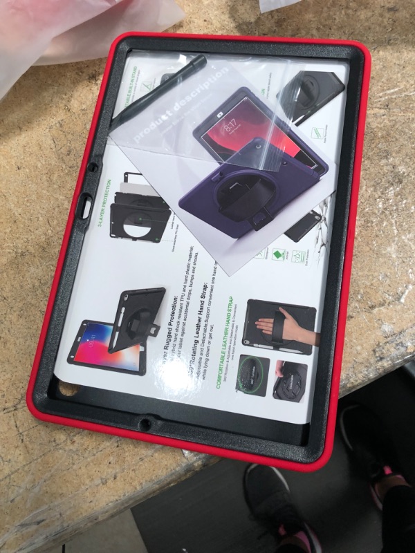 Photo 4 of ORIbox Morandi Case for Samsung Galaxy Tab S8/ Tab S7 11", Full Body Shockproof, 3 in 1 Drop Protection with 360° Kickstand/Hand Strap
**Stock picture is only for the reference 