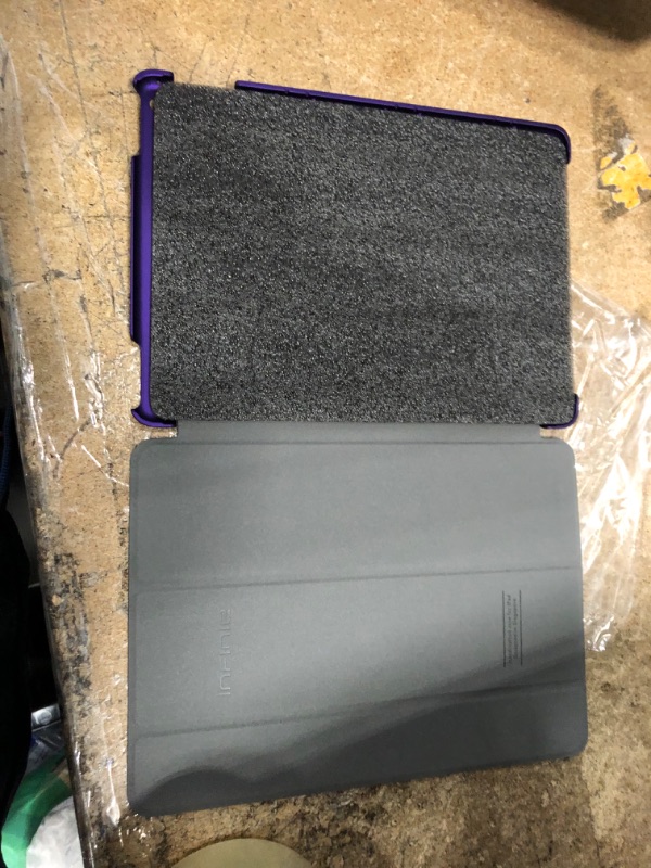 Photo 4 of iPad Air 2 Protective Case Smart Cover with Scratch-Resistant Lining & Auto Sleep/Wake Feature (Purple)