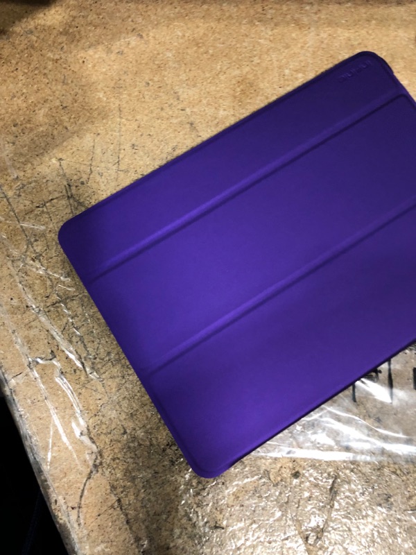 Photo 2 of iPad Air 2 Protective Case Smart Cover with Scratch-Resistant Lining & Auto Sleep/Wake Feature (Purple)