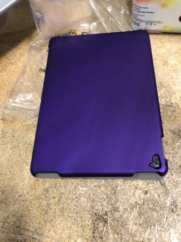 Photo 3 of iPad Air 2 Protective Case Smart Cover with Scratch-Resistant Lining & Auto Sleep/Wake Feature (Purple)