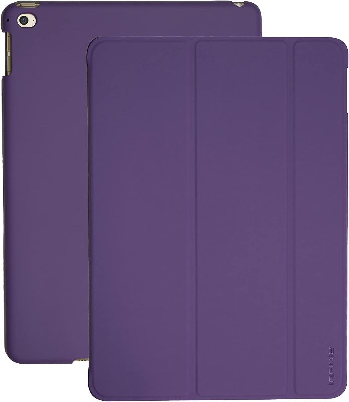 Photo 1 of iPad Air 2 Protective Case Smart Cover with Scratch-Resistant Lining & Auto Sleep/Wake Feature (Purple)