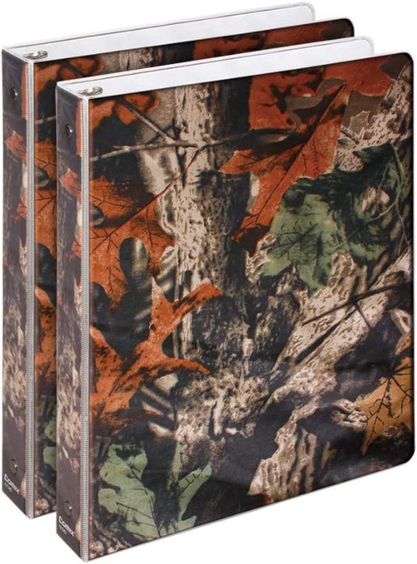 Photo 1 of 3 pack*
COMIX Premium Designer 3 Round Ring Binder 1 Inch, 2 Pack (A2134) (Autumn Leaves)
