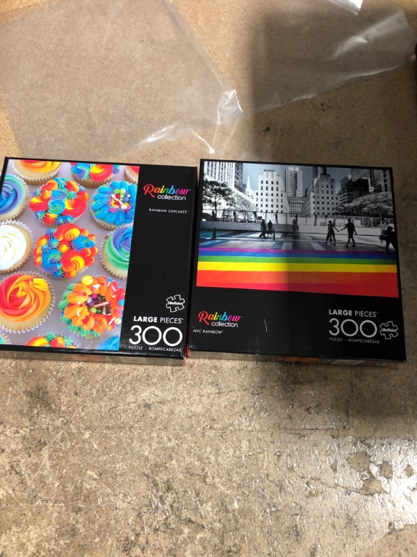 Photo 1 of Buffalo Games Rainbow: Rainbow Cupcakes Large Pieces Jigsaw Puzzle - 300pc
PACK OF 2
