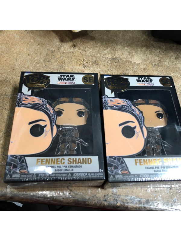 Photo 2 of Bundle of 2 Funko Pop! Pin: Star Wars Mandalorian FENNEC SHAND SE SG