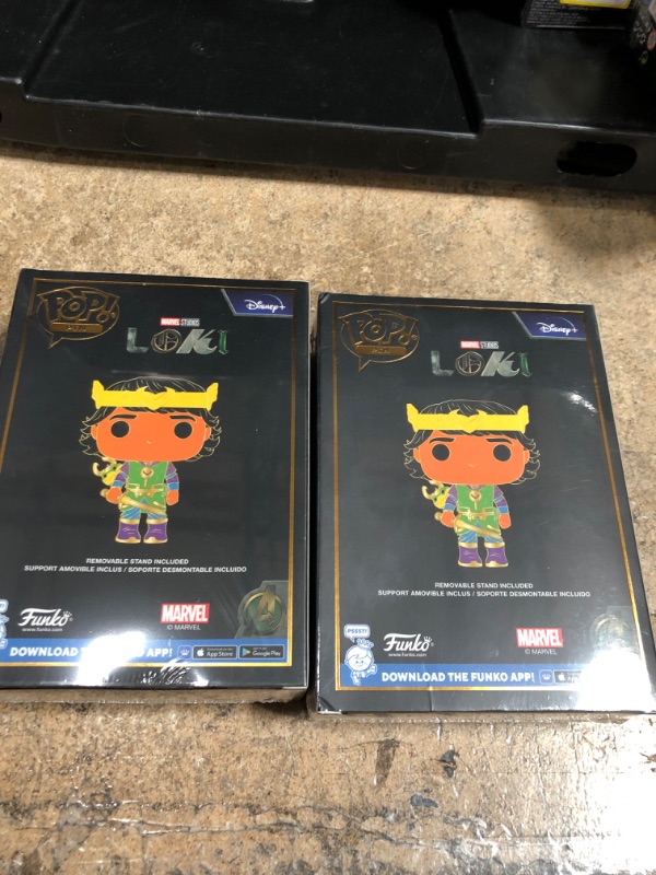 Photo 4 of Bundle of 2 Funko Pop Pin Marvel Kid Loki SE