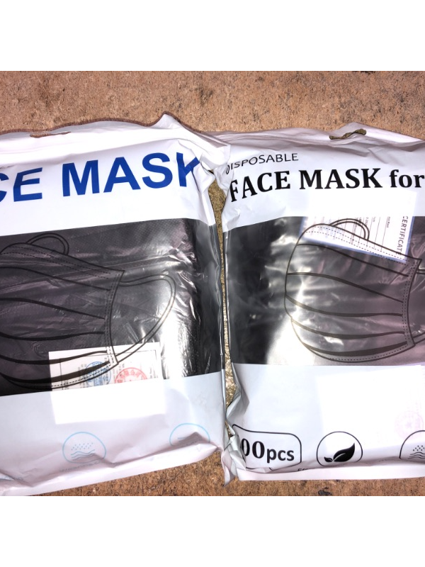 Photo 2 of 100Pcs Disposable Face Masks, Black Face Mask, 3 Ply Disposable Mask AND 100 PCS FOR KIDS