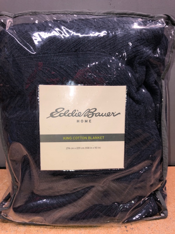 Photo 2 of Eddie Bauer Herringbone Cotton Blanket