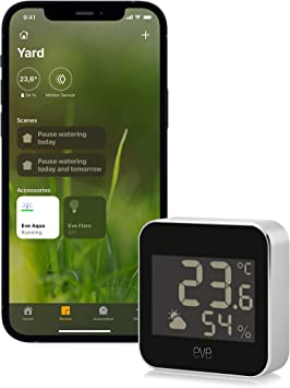 Photo 1 of Eve Weather - Connected Weather Station wit Apple HomeKit technology for tracking temperature, humidity & barometric pressure, weather trend, IPX4 water resistance, display, Bluetooth, Thread
