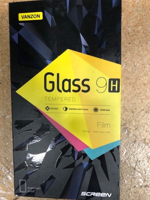 Photo 2 of 2+2 Pcs] Vanzon OnePlus 9 Screen Protector, 6.55 inch 2 Pack Tempered Glass Screen Protector and 2 Pack Camera Lens Protector, 9H Hardness - HD, Bubble-Free - Scratch Resistant