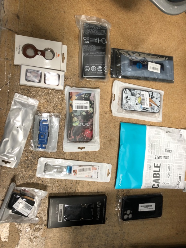 Photo 1 of Assorted IPhone and Samsung, Watch and Airtag Accessories 13 Pack 