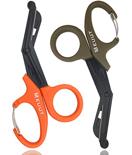 Photo 1 of 2 Pack Medical Scissors with Carabiner-7.5" Bandage Shears