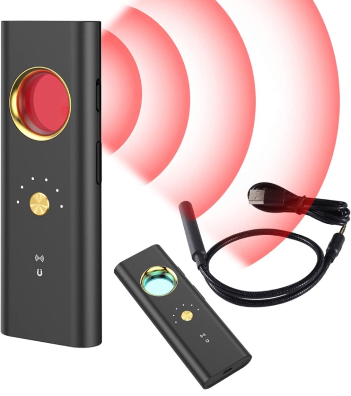 Photo 1 of Anti Spy Detector, Hidden Camera Detector- Handy, RF Signal Detector, Anti Spy Finder Detect Listening Device Tracker Spy Camera 3 Modes 6 Levels Sensitivity for Ladies Girls Home Office Hotel Car