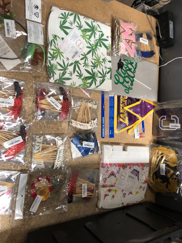 Photo 1 of 20 Pack Assorted Party Decoration, Décor Bundle; Graduation, St. Patrick's day, Lakers and Party Supplies 