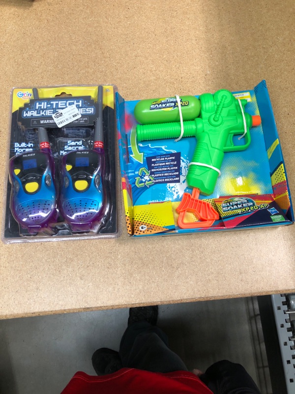 Photo 3 of 2 Item toy bundle 
NERF Super Soaker XP20-AP Water Blaster and a toy walkie set