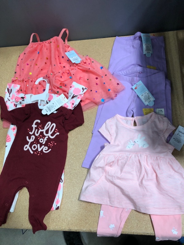 Photo 1 of Assorted Children's Baby Clothes ;9M, 18M, 2T, NB Bundle 7 pack 
