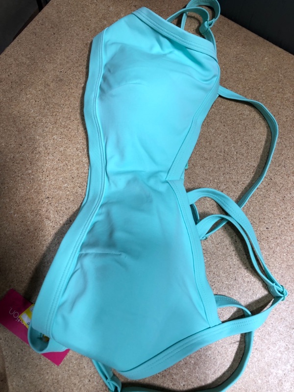 Photo 2 of Juniors' Bralette Bikini Top - Xhilaration™ Mint Neon XL 