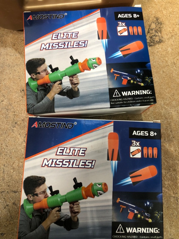 Photo 1 of BUNDLE OF (2 ITEMS) AMOSTIND ELITE MISSILES!