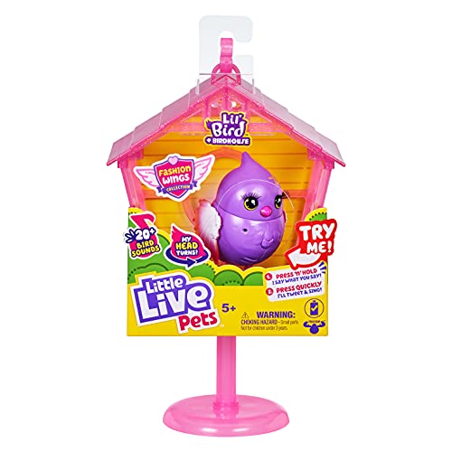 Photo 2 of BUNDLE OF ( 2 ITEMS) Little Live Pets Scruff-A-Luvs Cutie Cuts Lil Snippers & Little Live Pets - Lil Bird & Bird House: Pretty Posh
