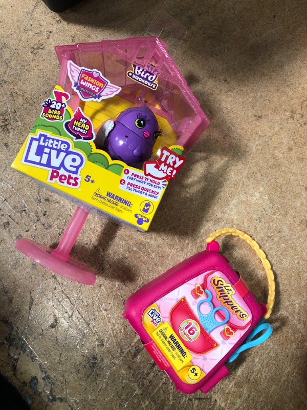 Photo 3 of BUNDLE OF ( 2 ITEMS) Little Live Pets Scruff-A-Luvs Cutie Cuts Lil Snippers & Little Live Pets - Lil Bird & Bird House: Pretty Posh
