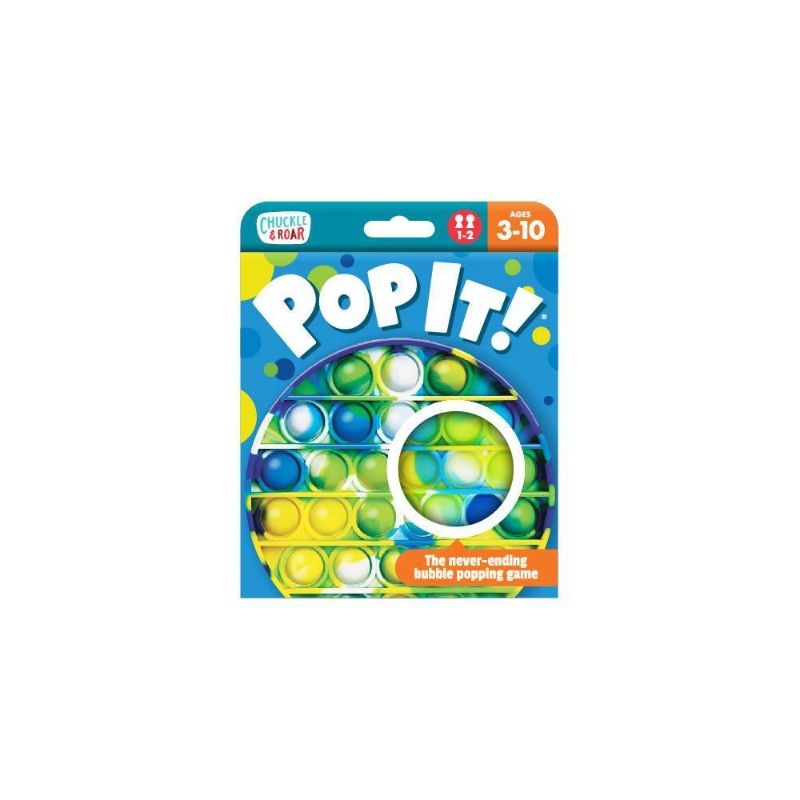Photo 1 of BUNDLE OF ( 3 ITEMS) Chuckle & Roar Pop It! Blue-Green Tie Dye Bubble Popping and Sensory Game
