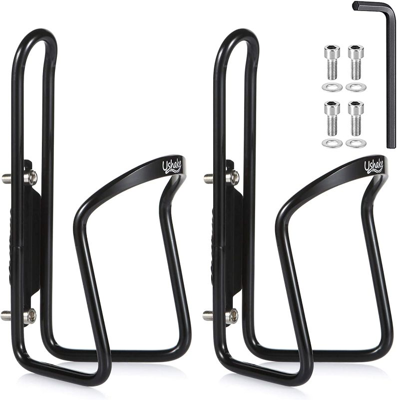 Photo 1 of  Water Bottle Cages, Basic MTB Bike Bicycle Alloy Aluminum Lightweight Water Bottle Holder Cages Brackets(2 Pack- Drilled Holes Required)
