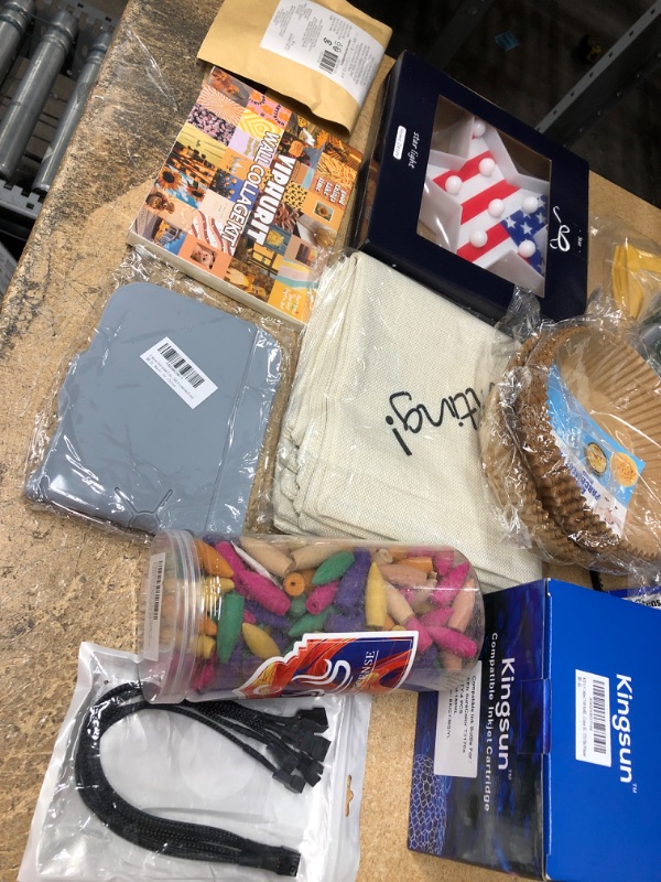 Photo 1 of 10 ASSORTED HOME DECORATION AND MORE BUNDLE
INCENSE, SINK MAT, INKJET CARTRIDGE, SEASONAL THROW PILLOW COVERS, STAR LIGHT, AND MORE