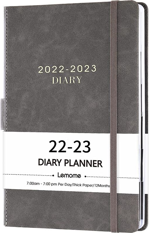 Photo 1 of 2 2022-2023 Diary - 2022-2023 Daily Planner, Appointment Book 5-3/4" x 8-1/2", July 2022 - June 2023 , Daily Planner with Monthly Tabs, Inner Pocket/Pen Loop/Banded/Bookmarks
