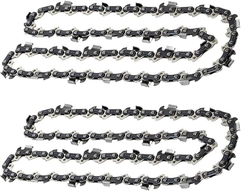 Photo 1 of 2 chains 
Abroman 2 Pack S45 Chain 12" Chainsaw Chain 3/8" Pitch .050" Gauge 45DL fits for Echo, Chicago, Homelite, Craftsman, McCulloch, Poulan Saw
