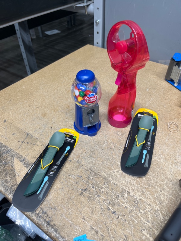 Photo 1 of 2 UCO Switch Spork Utensil Set, personal spray fan and bubble gum machine
