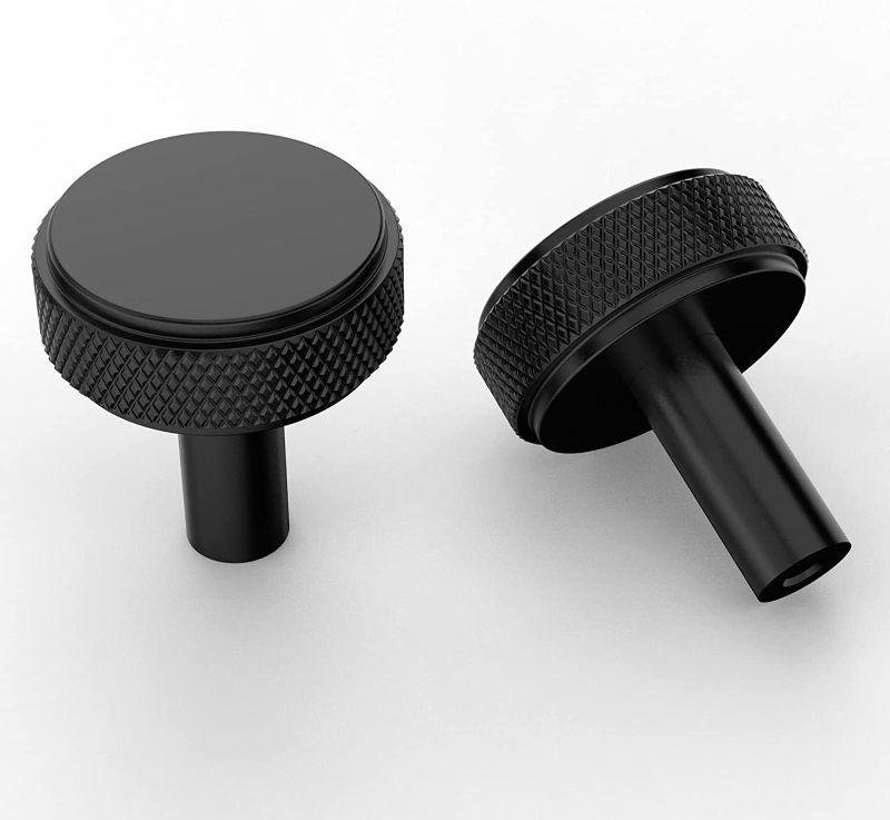 Photo 1 of Asidrama 12 Pack 1329 Matte Black Kitchen Cabinet Knobs Dresser Knobs Drawer Knobs