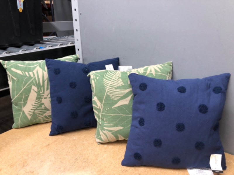 Photo 1 of 4 pack indoor/outdoor throw decorative pillows