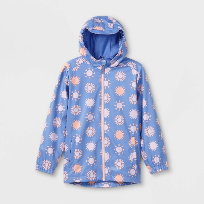 Photo 1 of  Cat & Jack girls rain coat L 