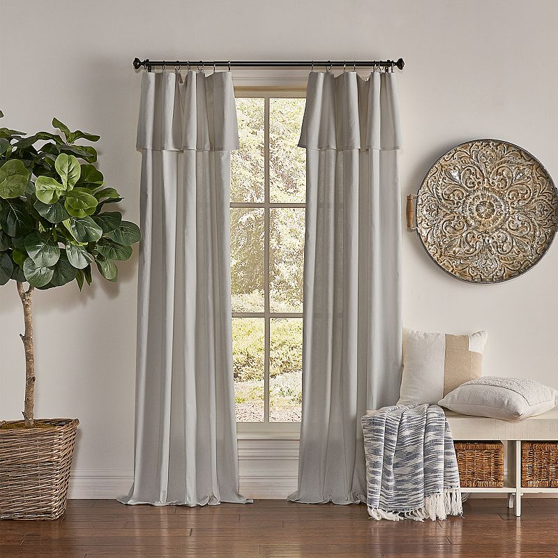 Photo 1 of 1pc Light Filtering Drop Cloth Window Curtain Panel - Mercantile 50"W x 95"L




