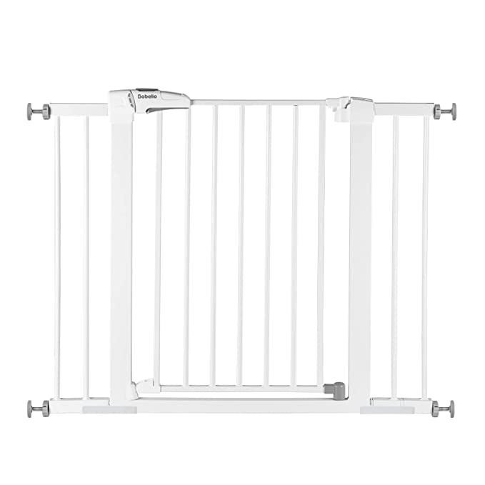 Photo 1 of Babelio Baby Gate for Doorways and Stairs, 26-40 inches Dog/Puppy Gate, Easy Install, Pressure Mounted, No Drilling, fits for Narrow and Wide Doorways, Safety Gate w/Door for Child and Pets
